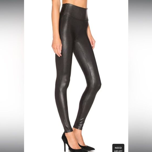 Spanx By Sara Blakely Faux Leather High Waisted Leggings - Picture 3 of 12